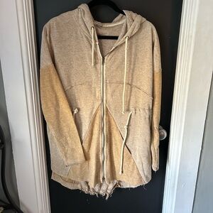 Gimmicks by BKE frayed zipup hoodie